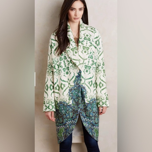 Moth Anthropologie Sugar Pine Sweater Coat M - Picture 1 of 11